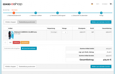Faxbestellung / Warenkorb drucken 
